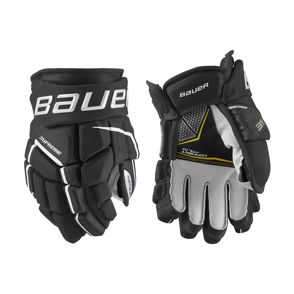 Bauer Supreme 3S Pro Junior Ice Hockey Gloves - Black/White
