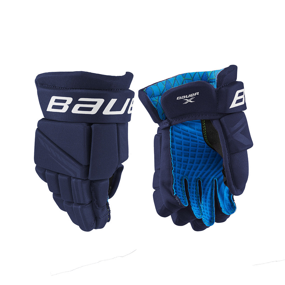 Bauer X Youth Ice Hockey Gloves Navy