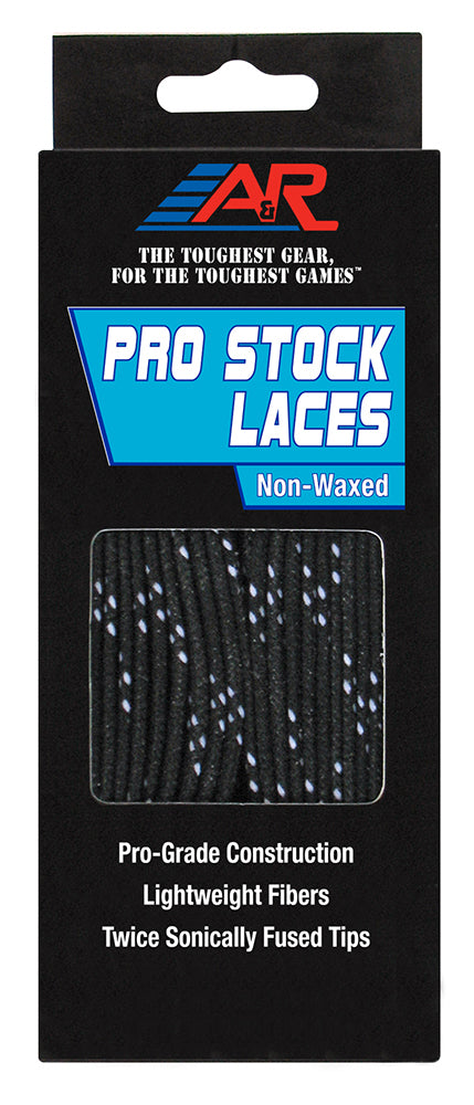 A&R Pro Stock Hockey Skate Laces Black
