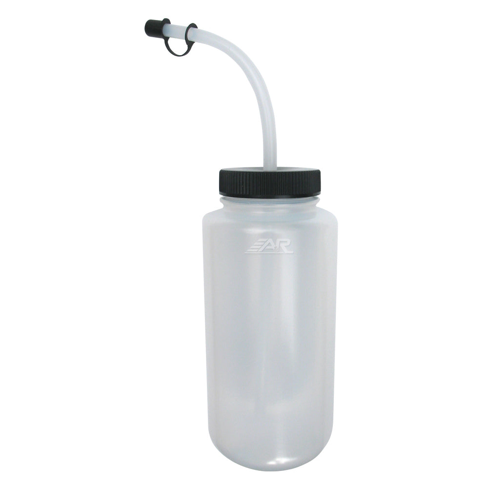 A&R Water Bottle - Curved Straw/Clear