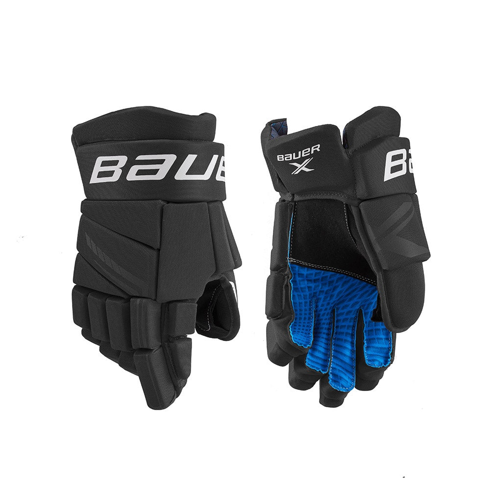 Bauer X Intermediate Ice Hockey Gloves Black/White