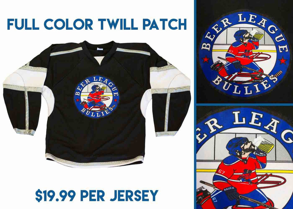 Athletic Knit Custom Black/Red/White 7400 Jersey - Discount Hockey