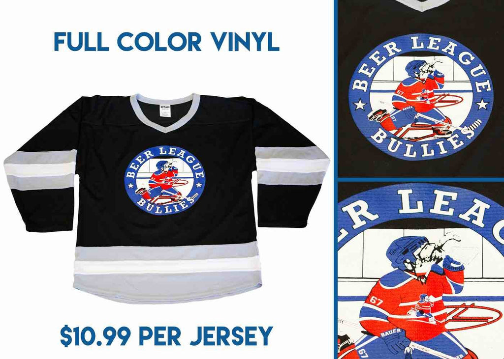 Athletic Knit Custom Kelly Green/Black/White 6600 Jersey - Discount Hockey