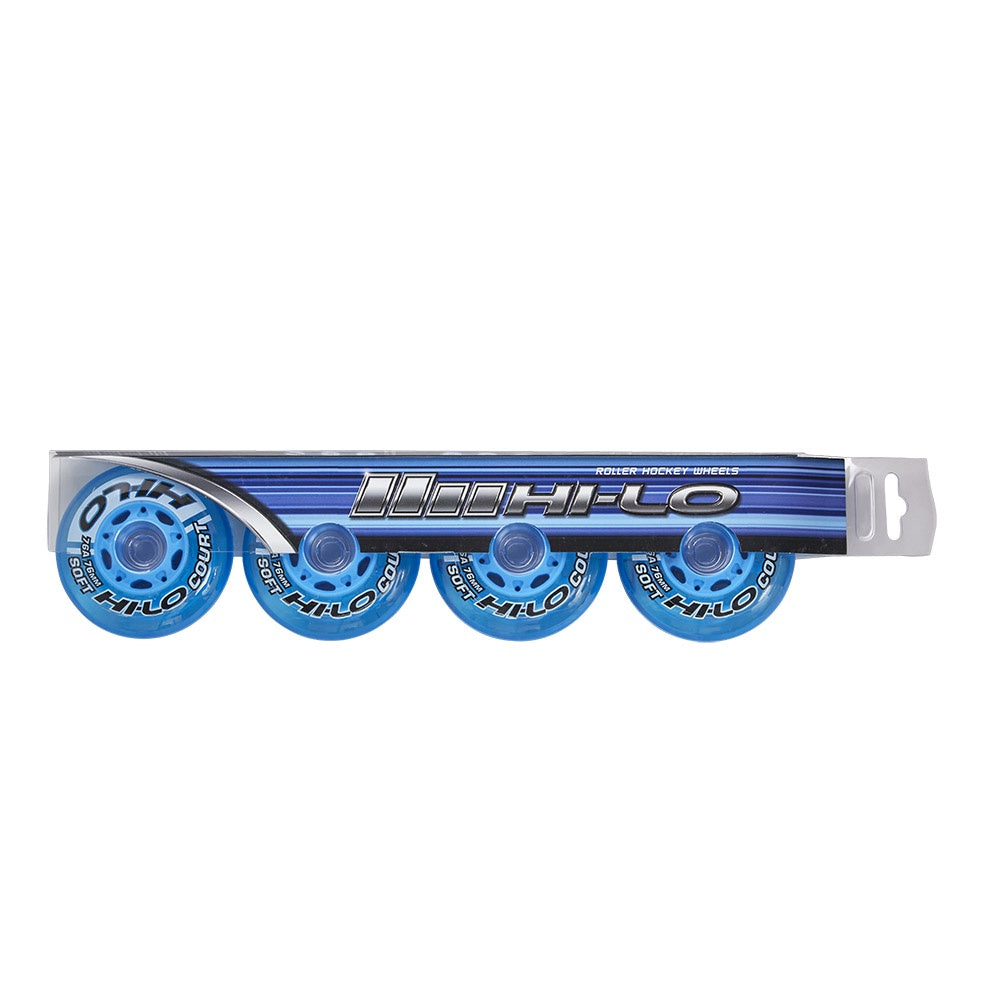 Bauer Hi-Lo Court Roller Hockey Wheels 4-Pack (Indoor)
