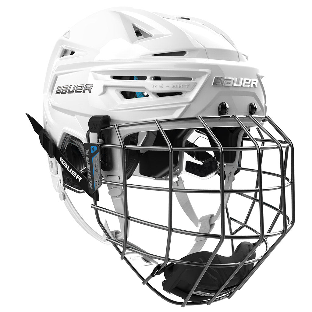 Bauer RE-AKT 155 Combo Hockey Helmet - White