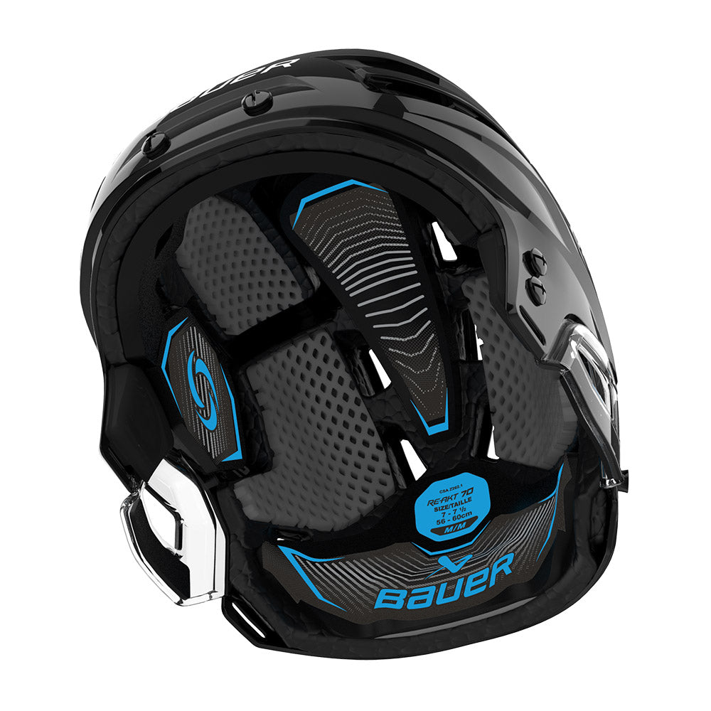 Bauer Re-akt 70 Ice Hockey Helmet with Facemask