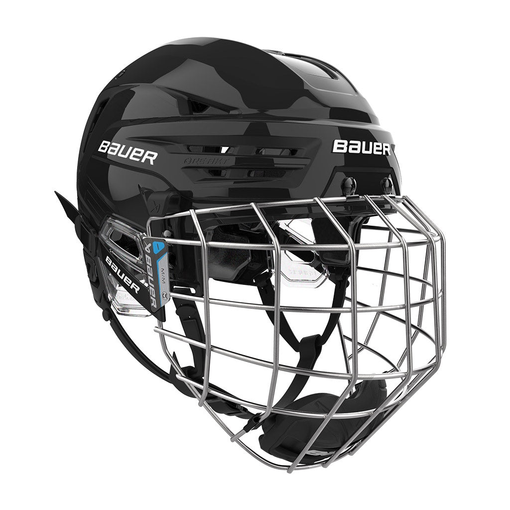 bauer helmet motorcycle RE-AKT 90 Ice Hockey Combo Helmet, Small, Black The BAUER RE Bauer Re-Akt 90 Hockey Helmet