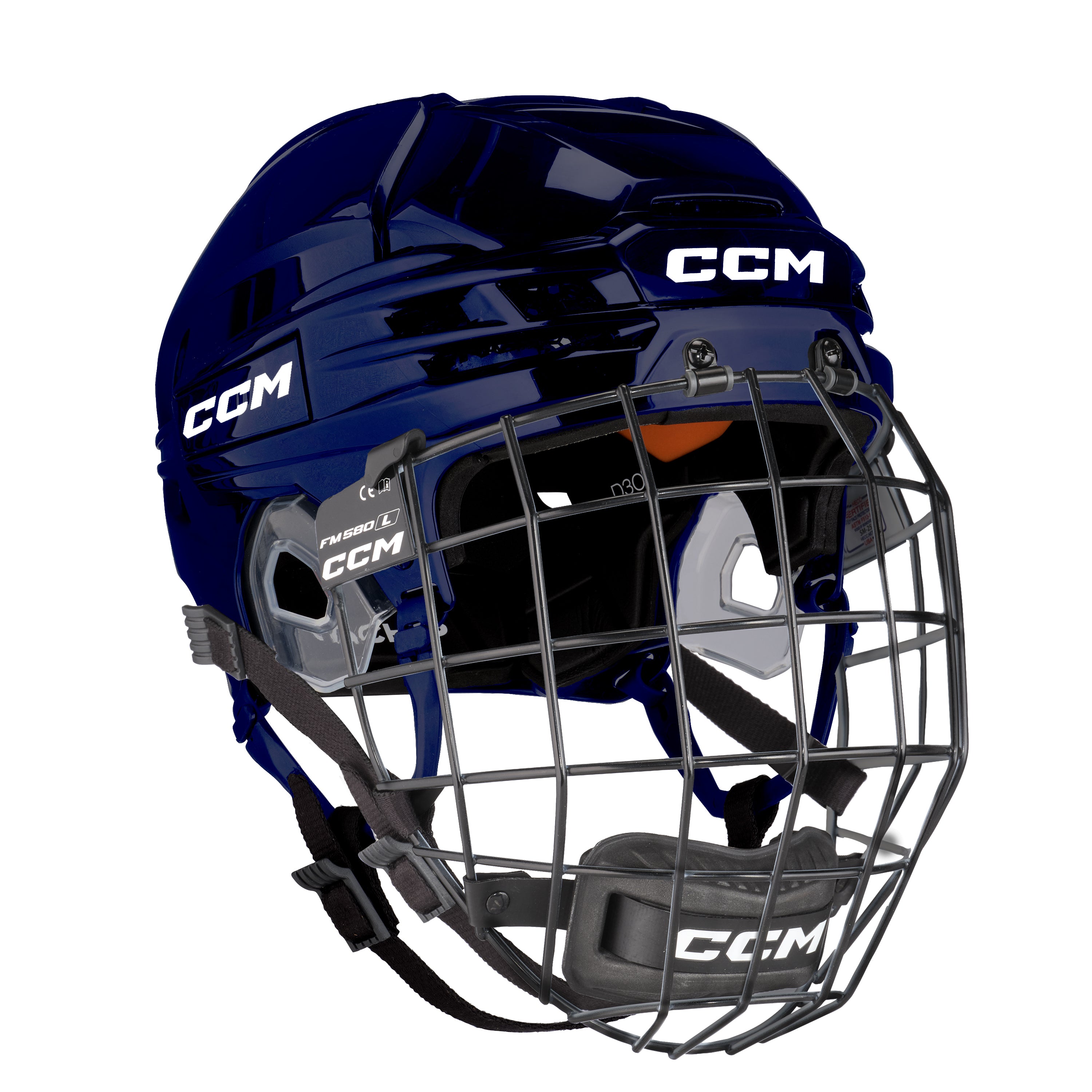 CCM Tacks 720 Hockey Helmet Combo - Navy - M