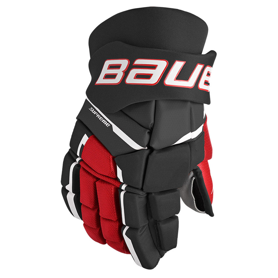 Bauer Supreme M3 Senior Hockey Gloves Navy / Red / White / 15