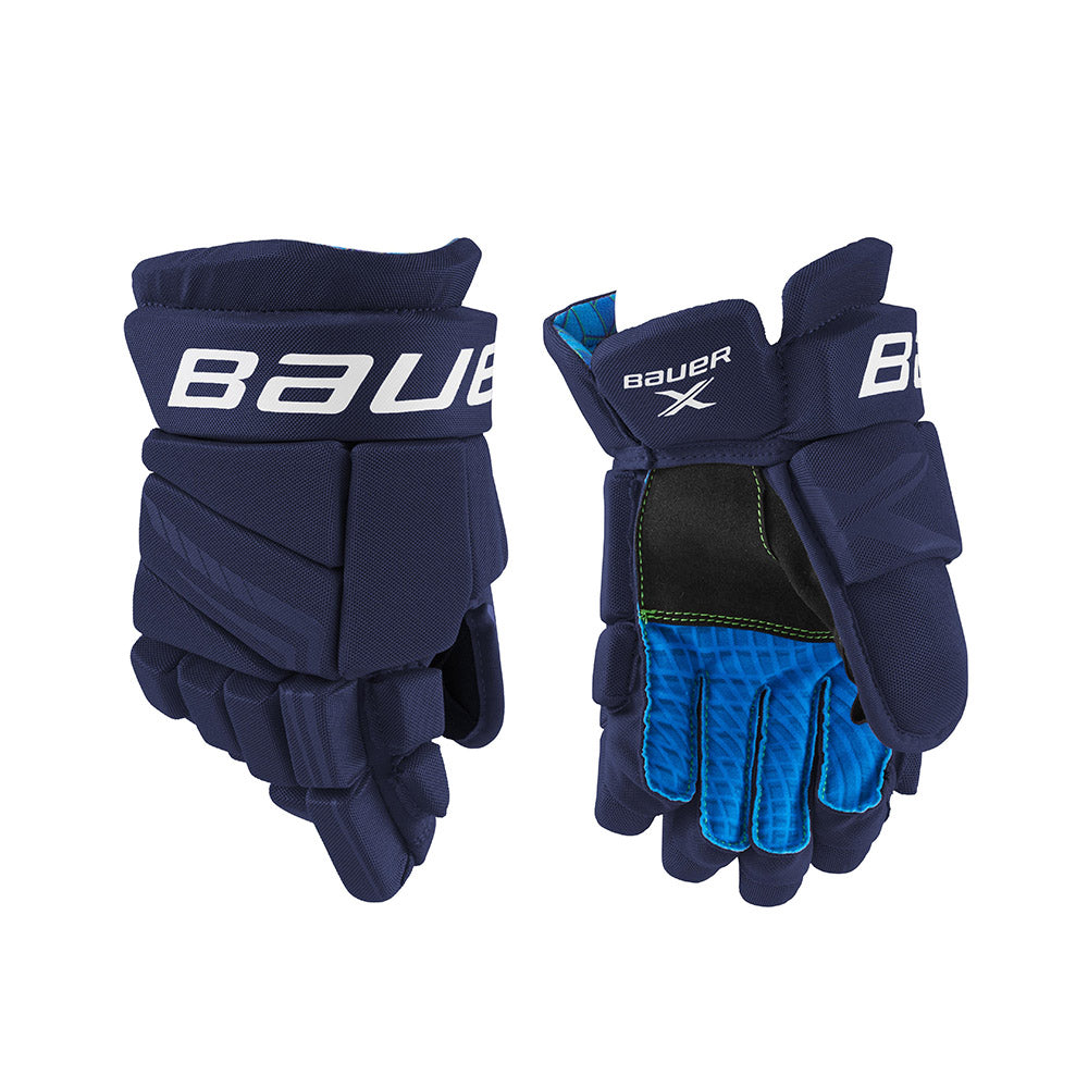 Bauer X Junior Ice Hockey Gloves Navy