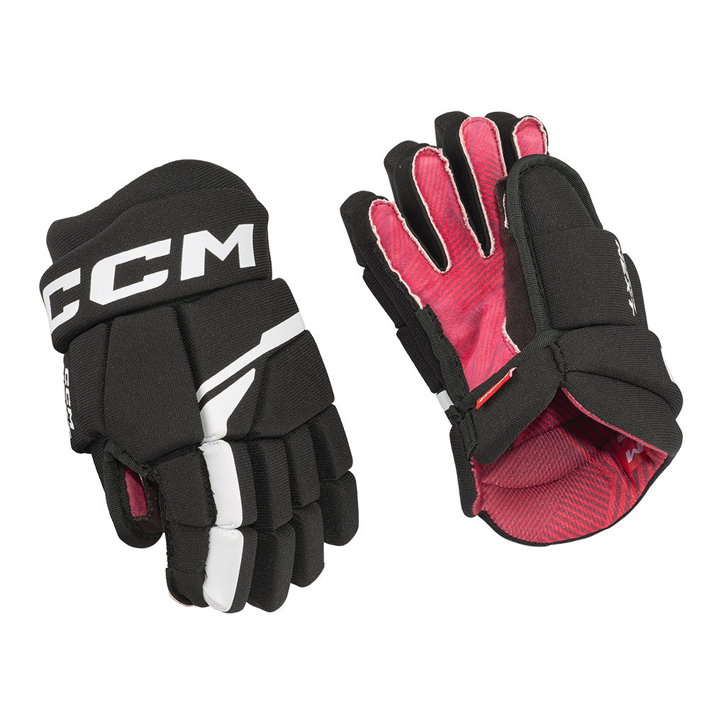 CCM Next Hockey Gloves - Youth - Black/White