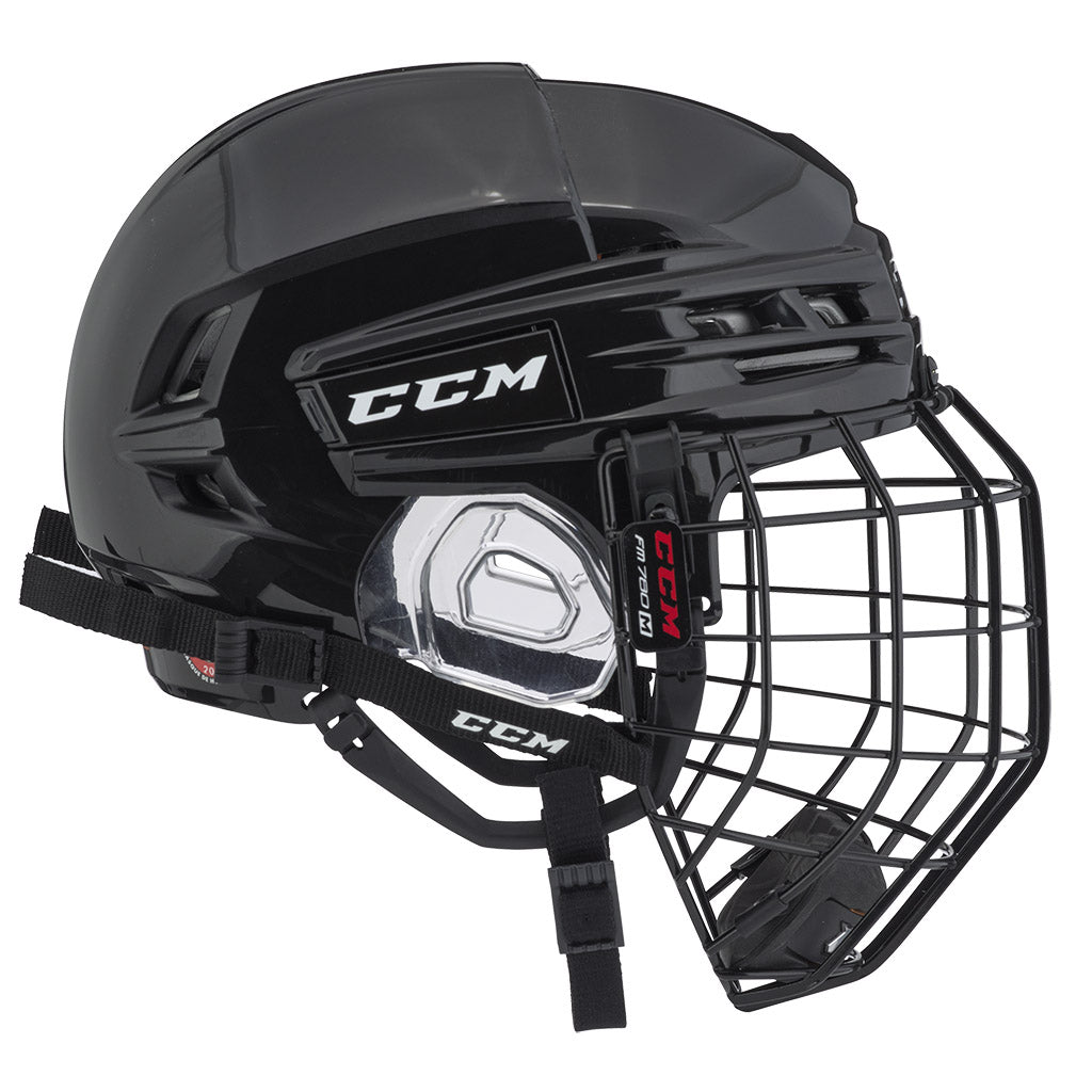 CCM Tacks 910 Hockey Helmet with Cage - Black