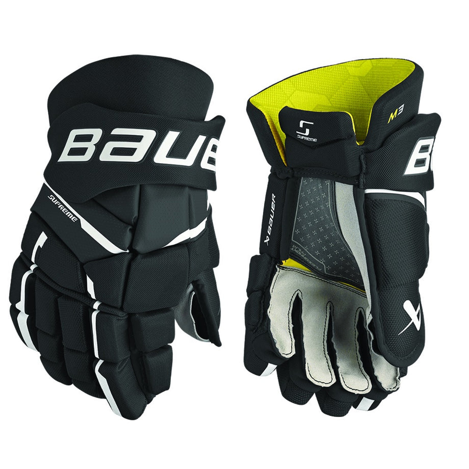 Bauer Supreme M3 Senior Hockey Gloves Navy / Red / White / 15