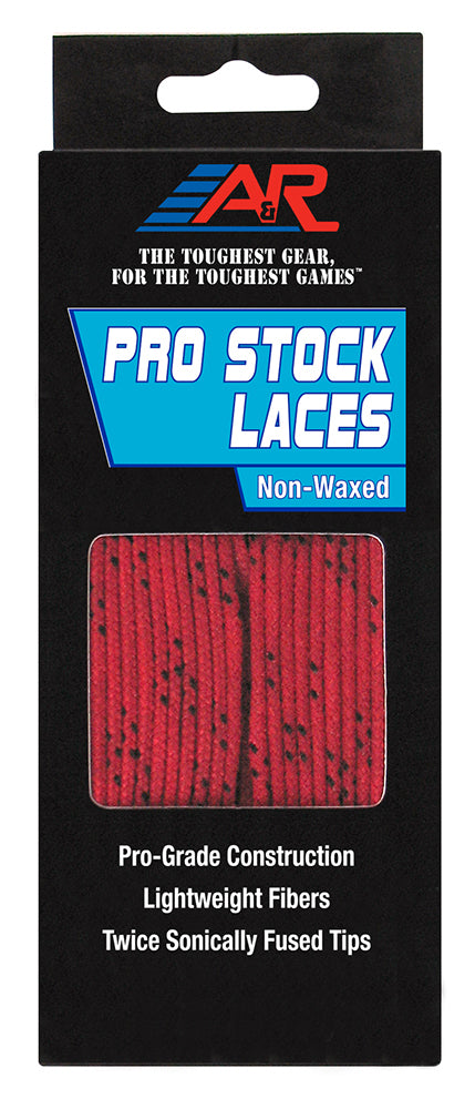 A&R Pro Stock Hockey Skate Laces Red