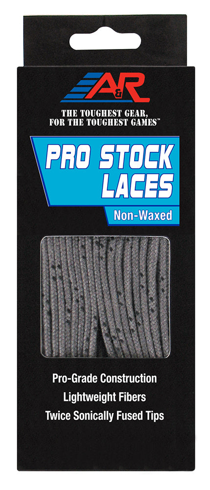 A&R Pro Stock Hockey Skate Laces Silver