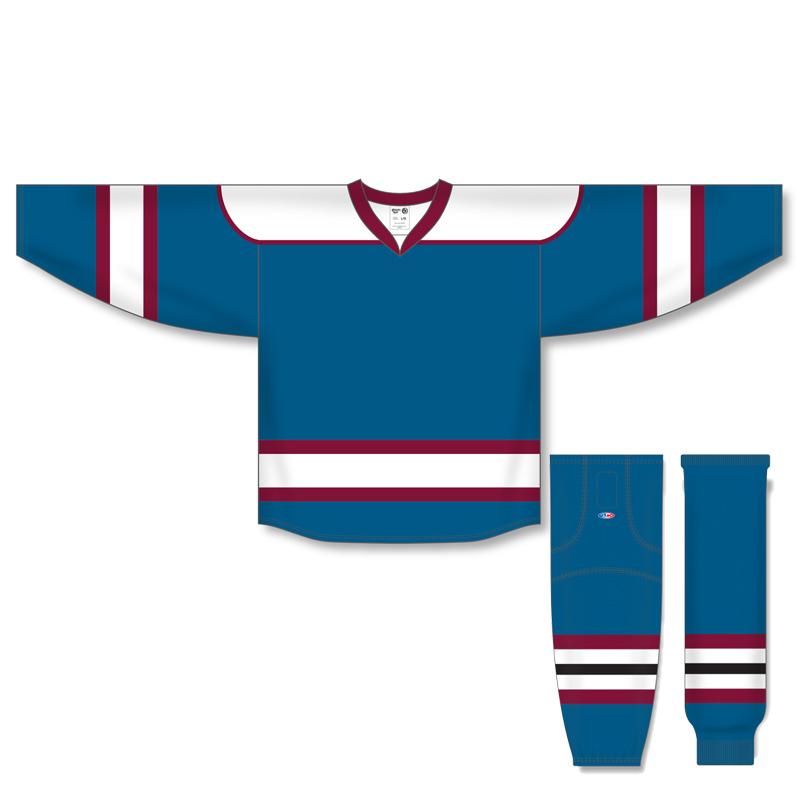 Athletic Knit Custom Capital/White/Cardinal 7500 Jersey - Discount Hockey