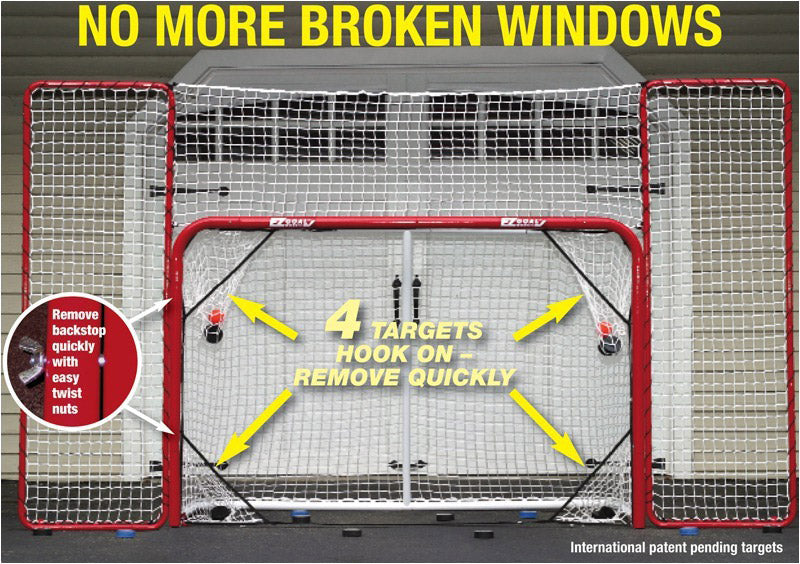 EZ Goal Klappbares Hockeytor Aus Stahl – Mit Rücklaufsperre & Eckzielen | 72" X 48" Für Training & Garten